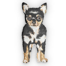 Load image into Gallery viewer, Chihuahua Pet-Shaped Pillow — Custom Dog Portrait Pillow