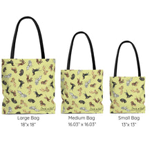 Load image into Gallery viewer, Dachshund Tote Bag - Yellow