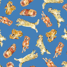 Load image into Gallery viewer, Golden Retriever Tote Bag - Blue