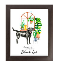 Load image into Gallery viewer, Black Lab Home Print (Frame Not Included)