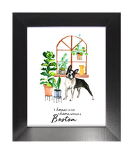 Load image into Gallery viewer, Boston Terrier Home Print (Frame Not Included)