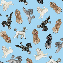 Load image into Gallery viewer, Poodle Tote Bag - Light Blue