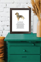 Load image into Gallery viewer, Dachshund Poem Print (Frame Not Included)