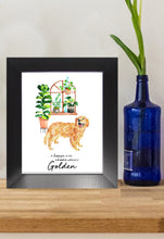 Load image into Gallery viewer, Golden Retriever Home Print (Frame Not Included
