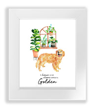Load image into Gallery viewer, Golden Retriever Home Print (Frame Not Included