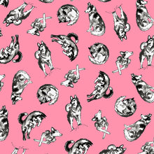 Load image into Gallery viewer, Husky Tote Bag - Dark Pink