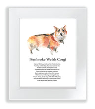 Load image into Gallery viewer, Corgi Poem Print (Frame Not Included)