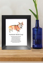 Load image into Gallery viewer, Corgi Poem Print (Frame Not Included)