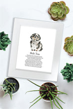 Load image into Gallery viewer, Shih Tzu Poem Print (Frame Not Included)