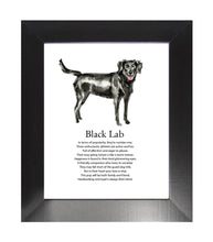 Load image into Gallery viewer, Black Lab Poem Print (Frame Not Included)