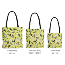 Load image into Gallery viewer, Poodle Tote Bag - Yellow