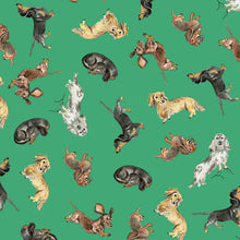 Load image into Gallery viewer, Dachshund Tote Bag - Green
