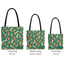 Load image into Gallery viewer, Golden Retriever Tote Bag - Green

