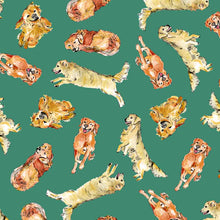 Load image into Gallery viewer, Golden Retriever Tote Bag - Green
