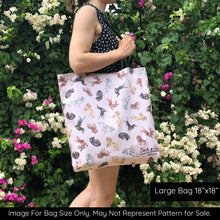 Load image into Gallery viewer, Dachshund Tote Bag - Blush
