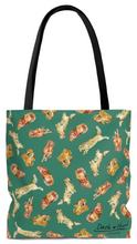 Load image into Gallery viewer, Golden Retriever Tote Bag - Green
