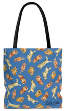 Load image into Gallery viewer, Golden Retriever Tote Bag - Blue
