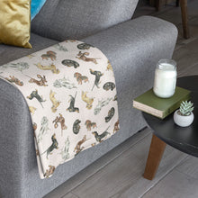 Load image into Gallery viewer, Dachshund Plush Blanket - Blush
