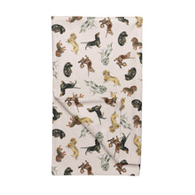 Load image into Gallery viewer, Dachshund Plush Blanket - Blush
