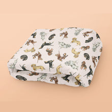 Load image into Gallery viewer, Dachshund Plush Blanket - Blush

