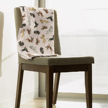 Load image into Gallery viewer, Dachshund Plush Blanket - Blush
