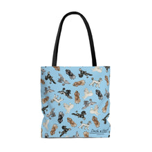 Load image into Gallery viewer, Poodle Tote Bag - Light Blue
