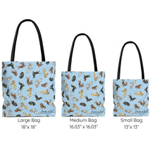 Load image into Gallery viewer, Dachshund Tote Bag - Light Blue
