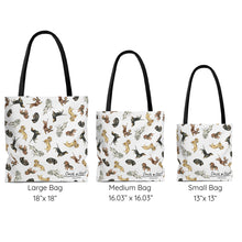 Load image into Gallery viewer, Dachshund Tote Bag - White
