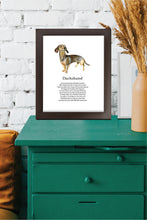 Load image into Gallery viewer, Dachshund Poem Print (Frame Not Included)
