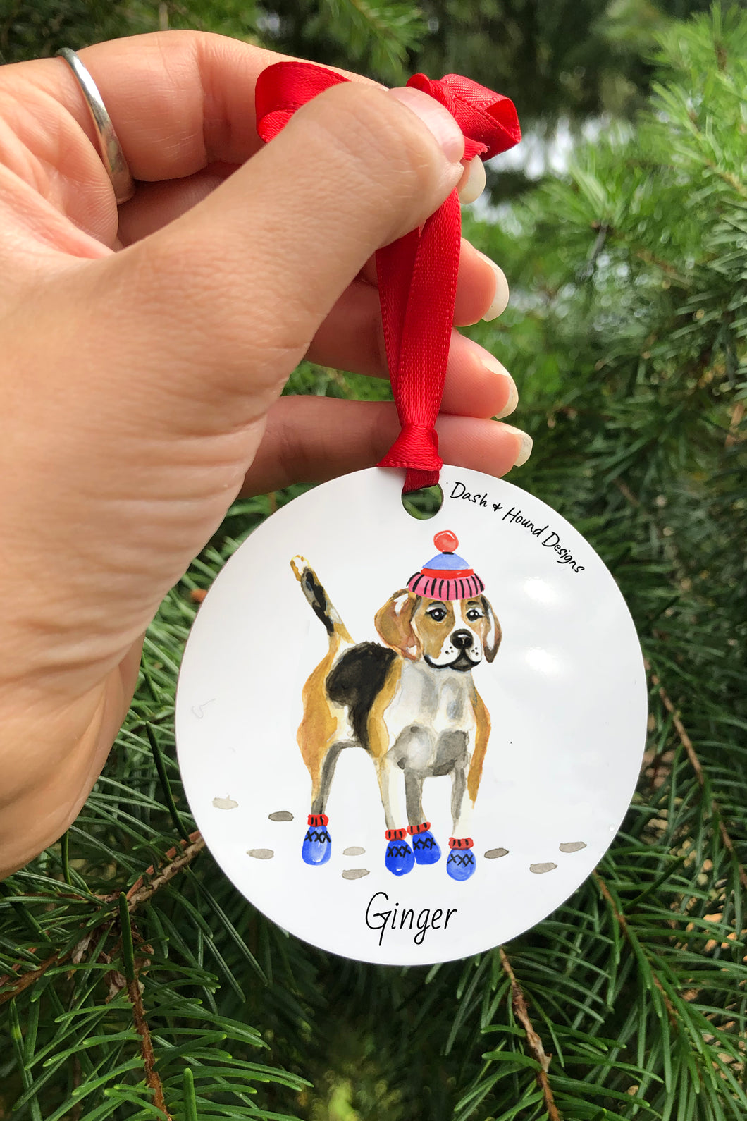Beagle Aluminum Ornament