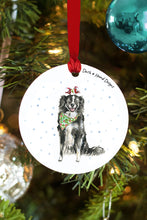 Load image into Gallery viewer, Border Collie Aluminum Ornament
