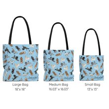 Load image into Gallery viewer, Poodle Tote Bag - Light Blue

