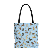 Load image into Gallery viewer, Dachshund Tote Bag - Light Blue
